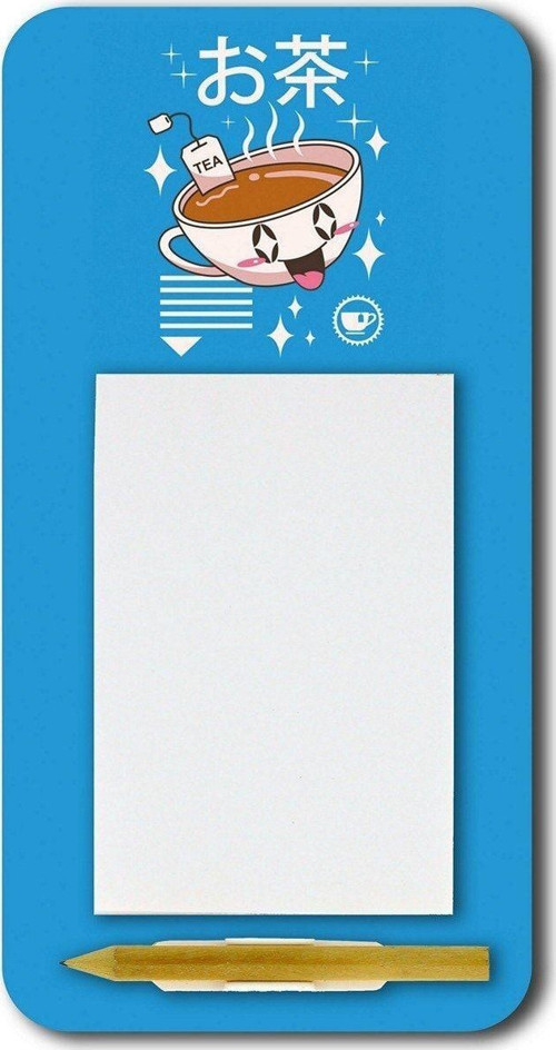 Kawaii Kahve Magnetli Kalemli Notluk Buzdolabı Magneti