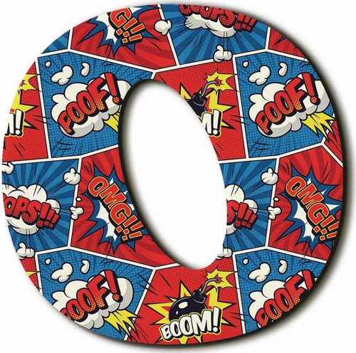 O Harfli Pop Art Desenli Magnet