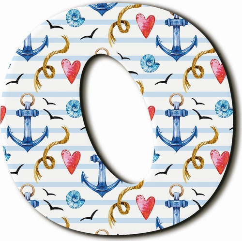 O Harfli Marine Desenli Magnet