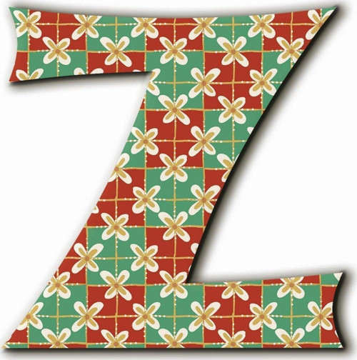 Z Harfli Etnik Desenli Magnet