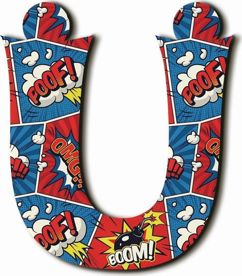 Ü Harfli Pop Art Desenli Magnet