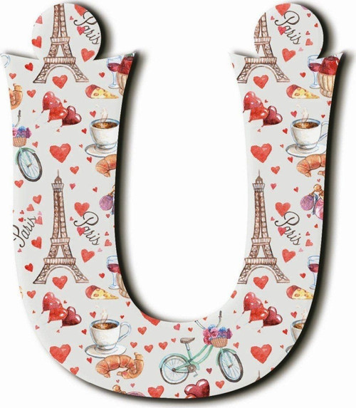 Ü Harfli Paris Desenli Magnet