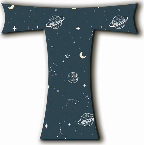 T Harfli Yıldız Haritası Desenli Magnet