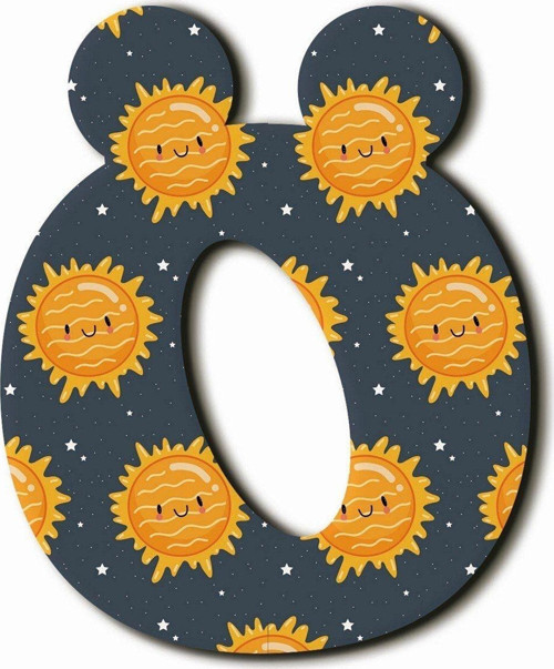 Ö Harfli Kawaii Gezegen Desenli Magnet