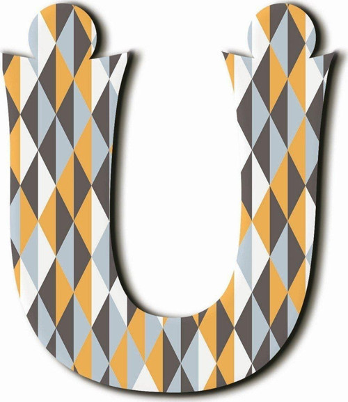 Ü Harfli Iskandinav Desenli Magnet