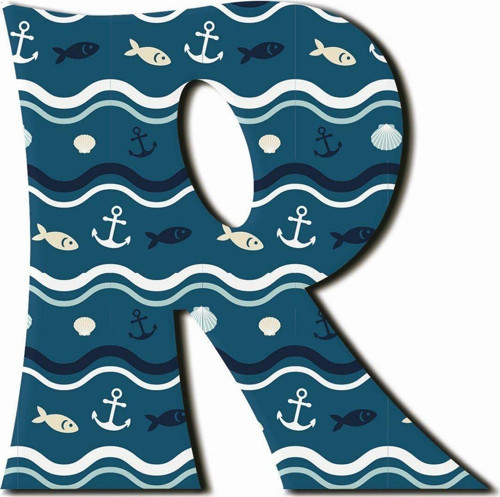 R Harfli Marine Desenli Magnet