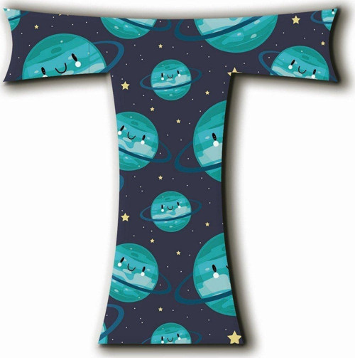 T Harfli Kawaii Gezegen Desenli Magnet