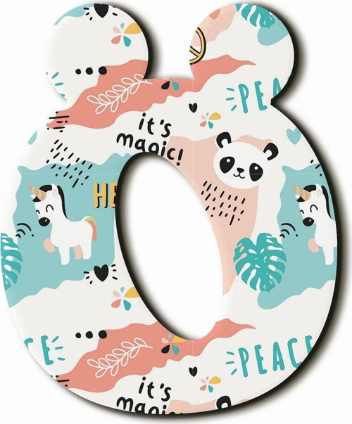 Ö Harfli Peace Panda Desenli Magnet