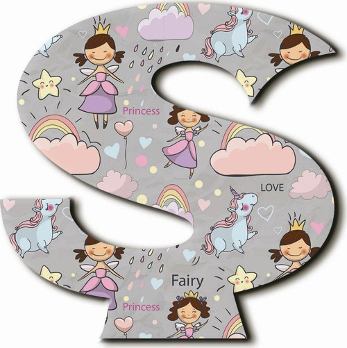 Ş Harfli Peri Ve Unicorn Desenli Magnet