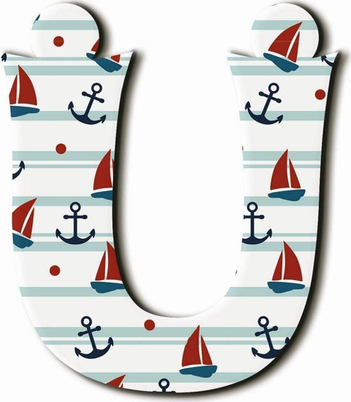 Ü Harfli Marine Desenli Magnet
