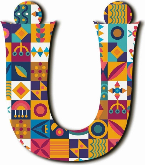 Ü Harfli Etnik Desenli Magnet