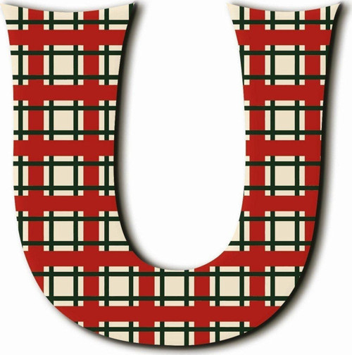 U Harfli Retro Desenli Magnet