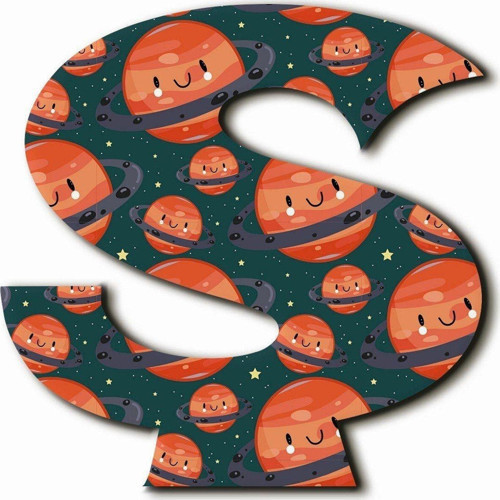 Ş Harfli Kawaii Gezegen Desenli Magnet