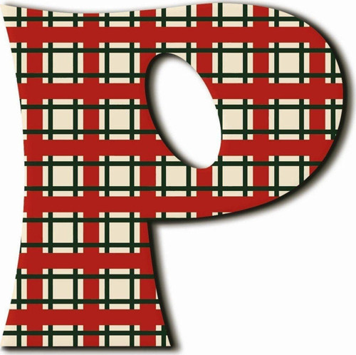 P Harfli Retro Desenli Magnet