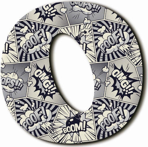 O Harfli Pop Art Desenli Magnet