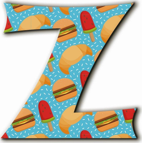 Z Harfli Hamburger Desenli Magnet