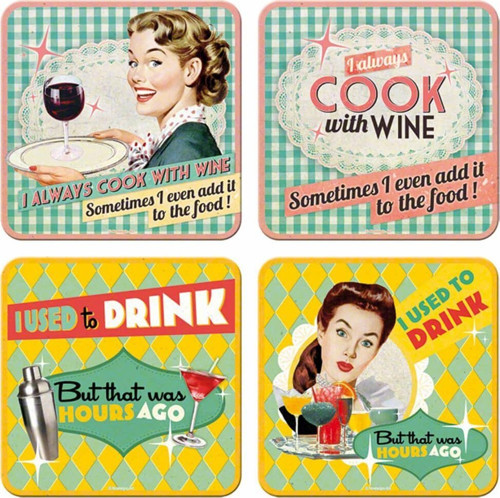 Art Say It 50S Drink Wine Bardak Altlığı Set 46018
