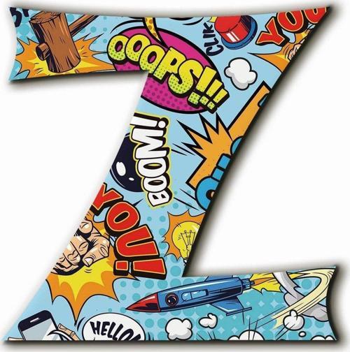 Z Harfli Pop Art Desenli Magnet
