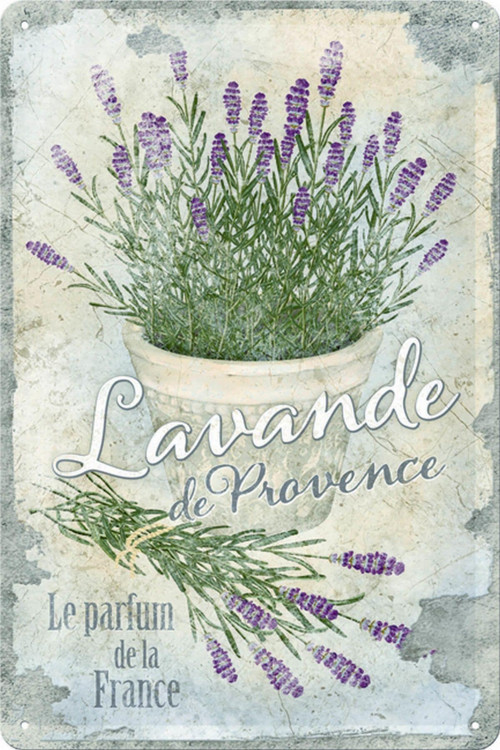 Art Lavende De Provence Kabartmalı Metal Duvar Panosu 22200
