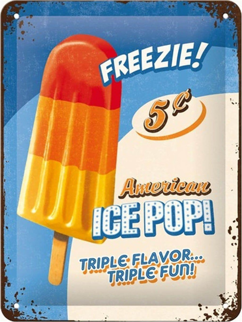 Art Ice Pop Kabartmalı Metal Duvar Panosu 26137