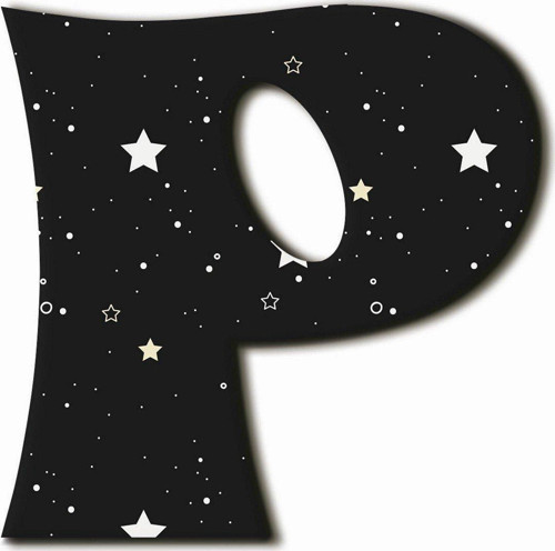 P Harfli Yıldız Desenli Magnet