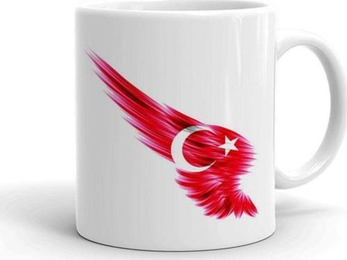 Türk Bayraklı Seramik Kupa