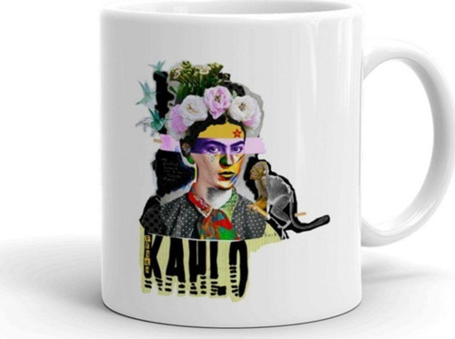Frida Beyaz Seramik Kupa