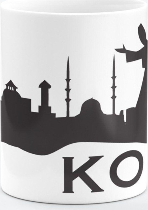 Konya Şehir Temalı Seramik Kupa Bardak