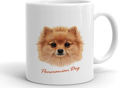 Pomeranian Köpek Seramik Kupa