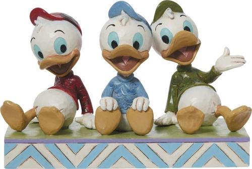 Müthiş Üçlü Huey Dewey Ve Louie Oturan Figür Biblo
