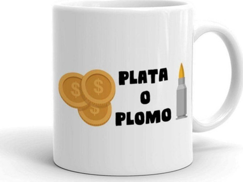 Plata O Plomo Beyaz Seramik Kupa