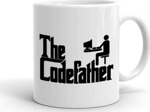 The Codefather Beyaz Seramik Kupa