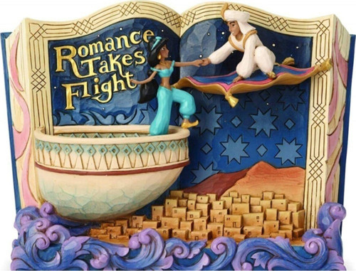 Romance Takes Flight Aladdin Storybook Dekoratif Figür Biblo