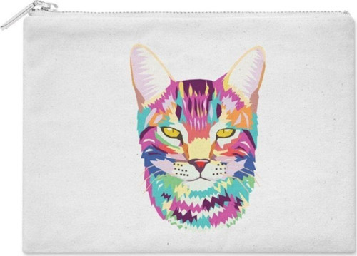 Renkli Kedi Makyaj Çantası