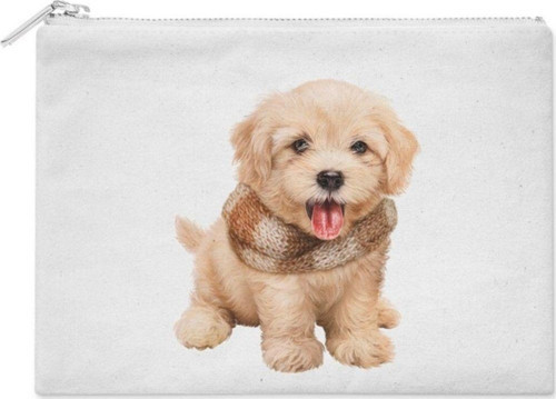 Atkılı Yavru Köpek Makyaj Çantası