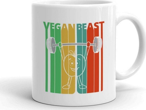 Vegan Beast Seramik Kupa Bardak
