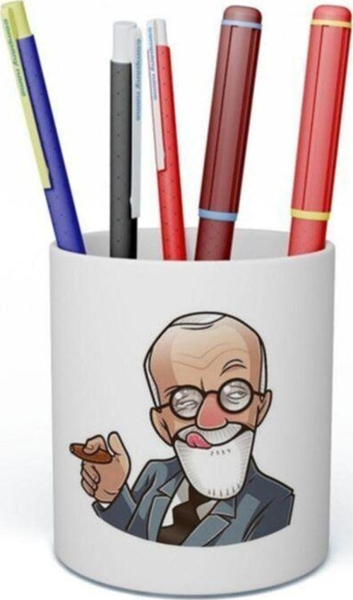 Sigmund Freud Tasarım Seramik Kalemlik
