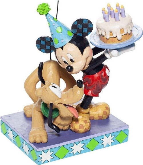 Mutlu Yıllar, Dostum! Plüto Ve Mickey Mouse Figür Biblo