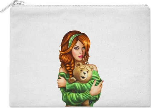 Pop Art Girl Ayıcıklı Makyaj Çantası