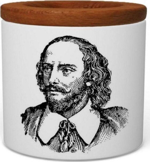 Shakespeare Ahşap Kapaklı Seramik Kalemlik