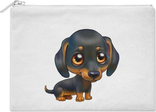 Siyah Yavru Köpek Makyaj Çantası
