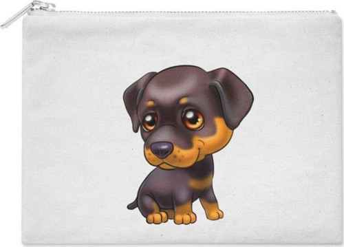 Siyah Yavru Köpek Makyaj Çantası