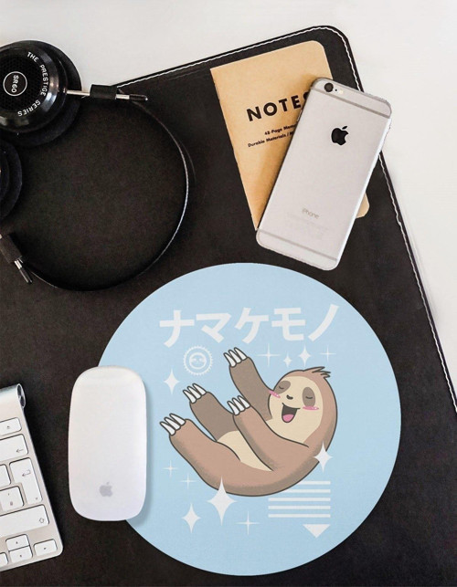Kawaii Tembel Hayvan Yuvarlak Mouse Pad