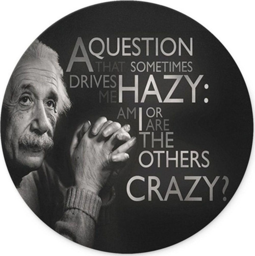 Einstein Yuvarlak Mouse Pad