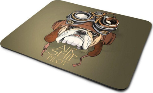 Air Pilot Bulldog Mouse Pad