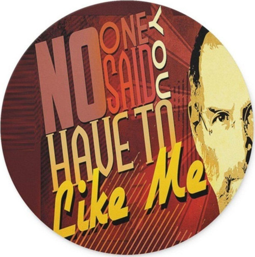 Steve Jobs Yuvarlak Mouse Pad