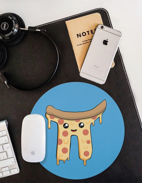 Pi Sayısı Pizza Yuvarlak Mouse Pad