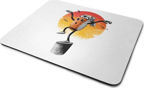 Karate Sushi Kid Mouse Pad