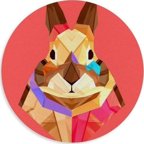 Tavşan Tasarım Yuvarlak Mouse Pad