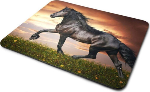Siyah At Mouse Pad